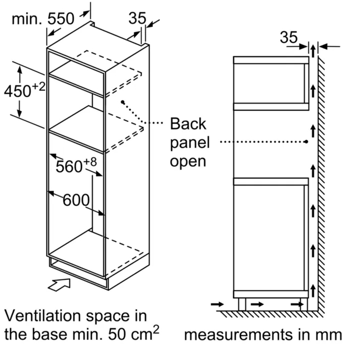 Neff C1AMG84G1B N50 Built-In Combination Microwave Oven, Graphite Grey