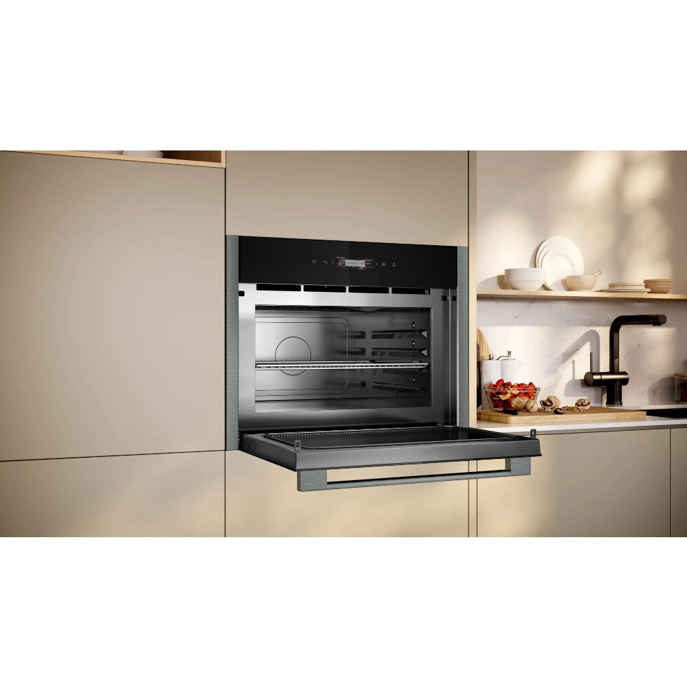 Neff C24GR3XG1B N70 Built-In Microwave with Grill, Graphite Grey