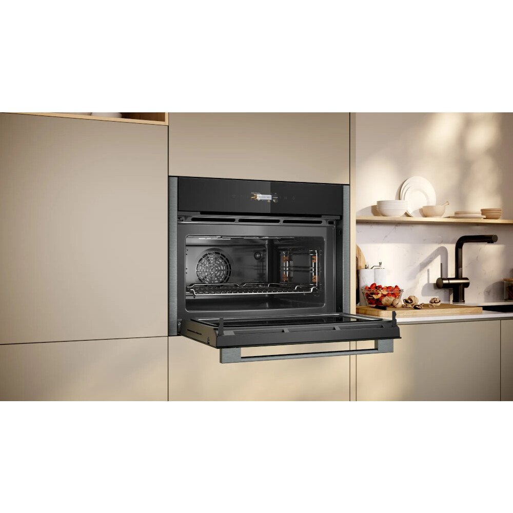 Neff C24MR21G0B N70 Compact Oven with Microwave Function, Graphite Grey