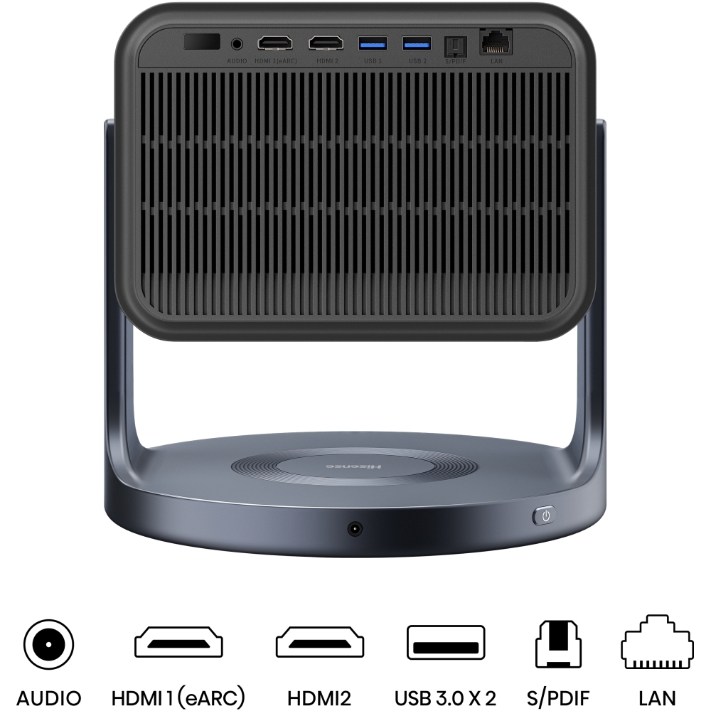 Hisense C2TUK Series C2 Laser Smart mini projector 4K, 4K Ultra HD, Grey