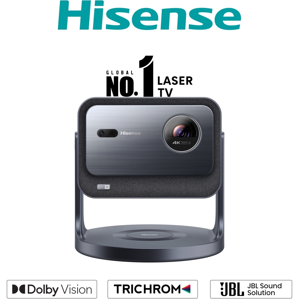 Hisense C2TUK Series C2 Laser Smart mini projector 4K, 4K Ultra HD, Grey