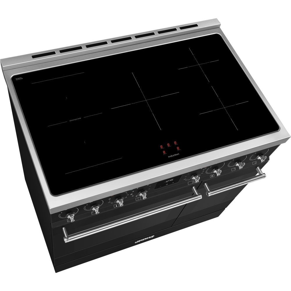 Smeg C92IPMB2 Symphony Classic 90cm Induction Range Cooker, Black, A Rated