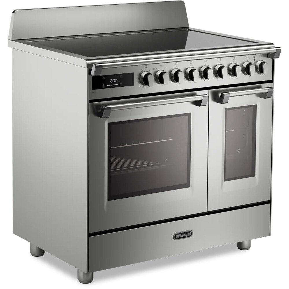 DeLonghi BS 965T IMXX 90cm Induction Range Cooker, Stainless Steel, A Rated