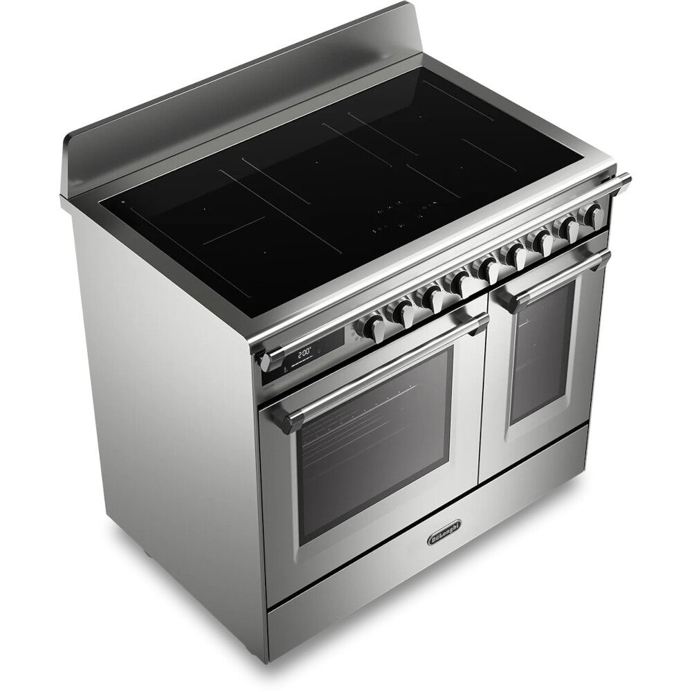DeLonghi BS 965T IMXX 90cm Induction Range Cooker, Stainless Steel, A Rated