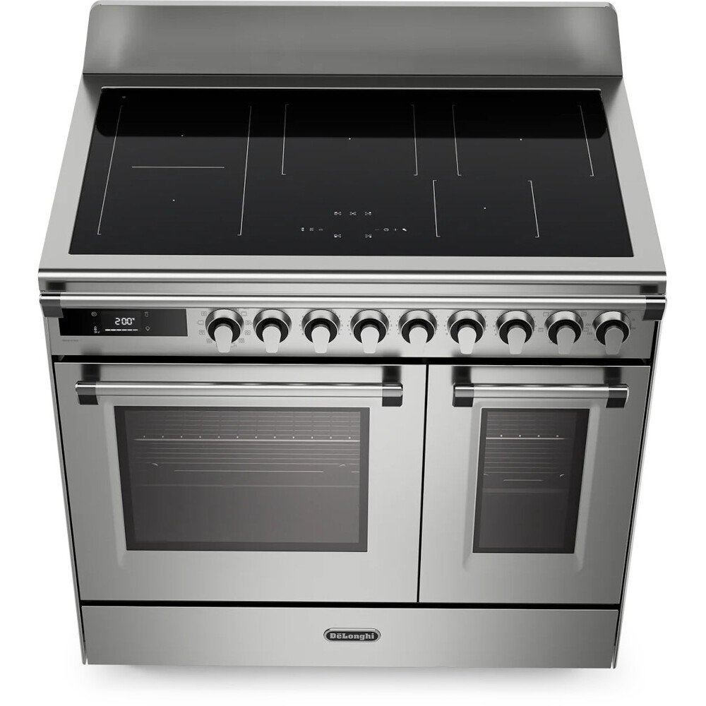 DeLonghi BS 965T IMXX 90cm Induction Range Cooker, Stainless Steel, A Rated