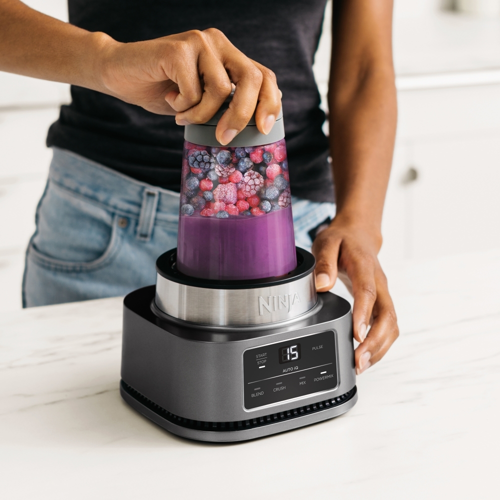 Ninja CB100UK Foodi Power Nutri Blender 2-in-1 with Smart Torque & Auto-iQ 1100 watt, Silver