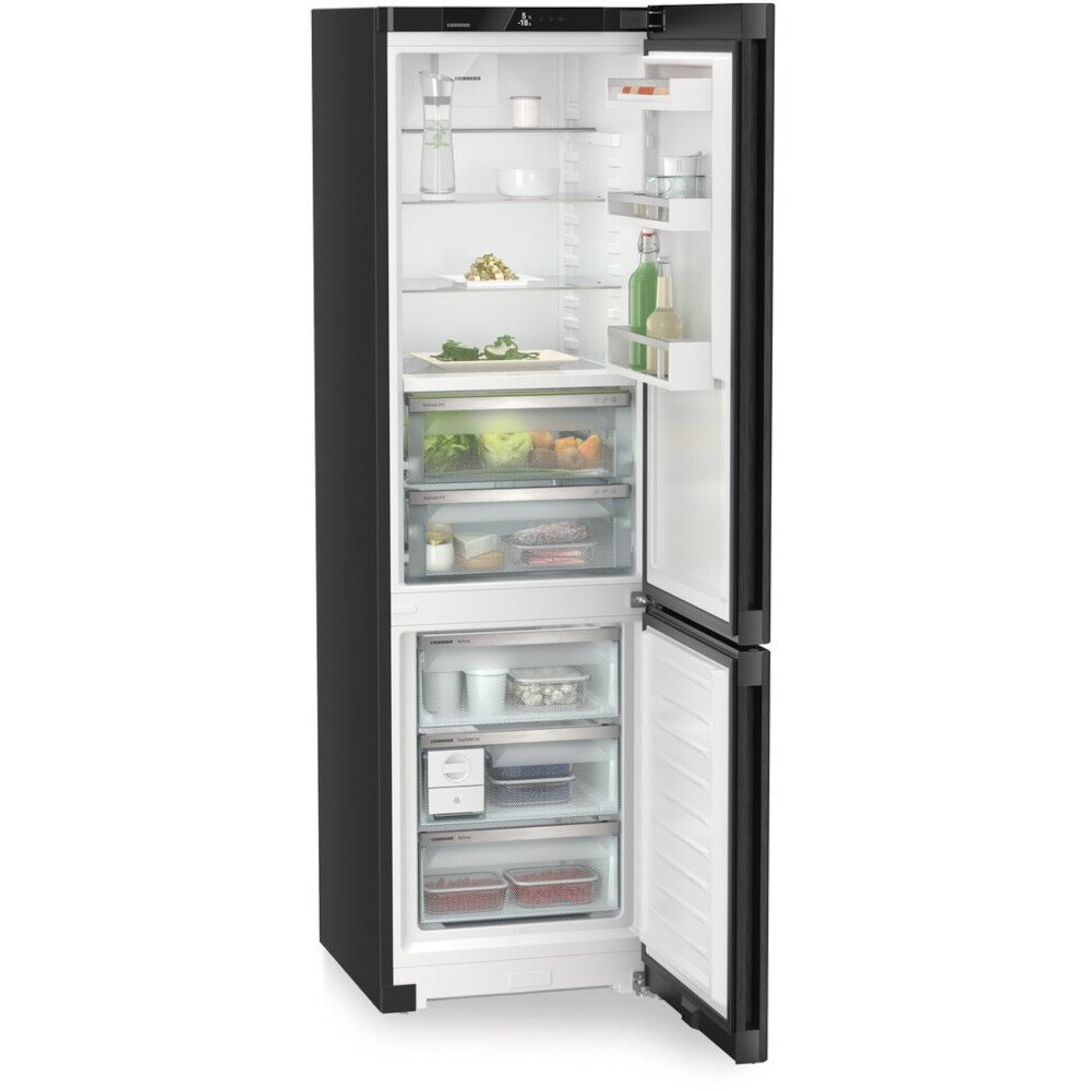 Liebherr CBNbda 572i No Frost Fridge Freezer, 70/30, Black, A Rated