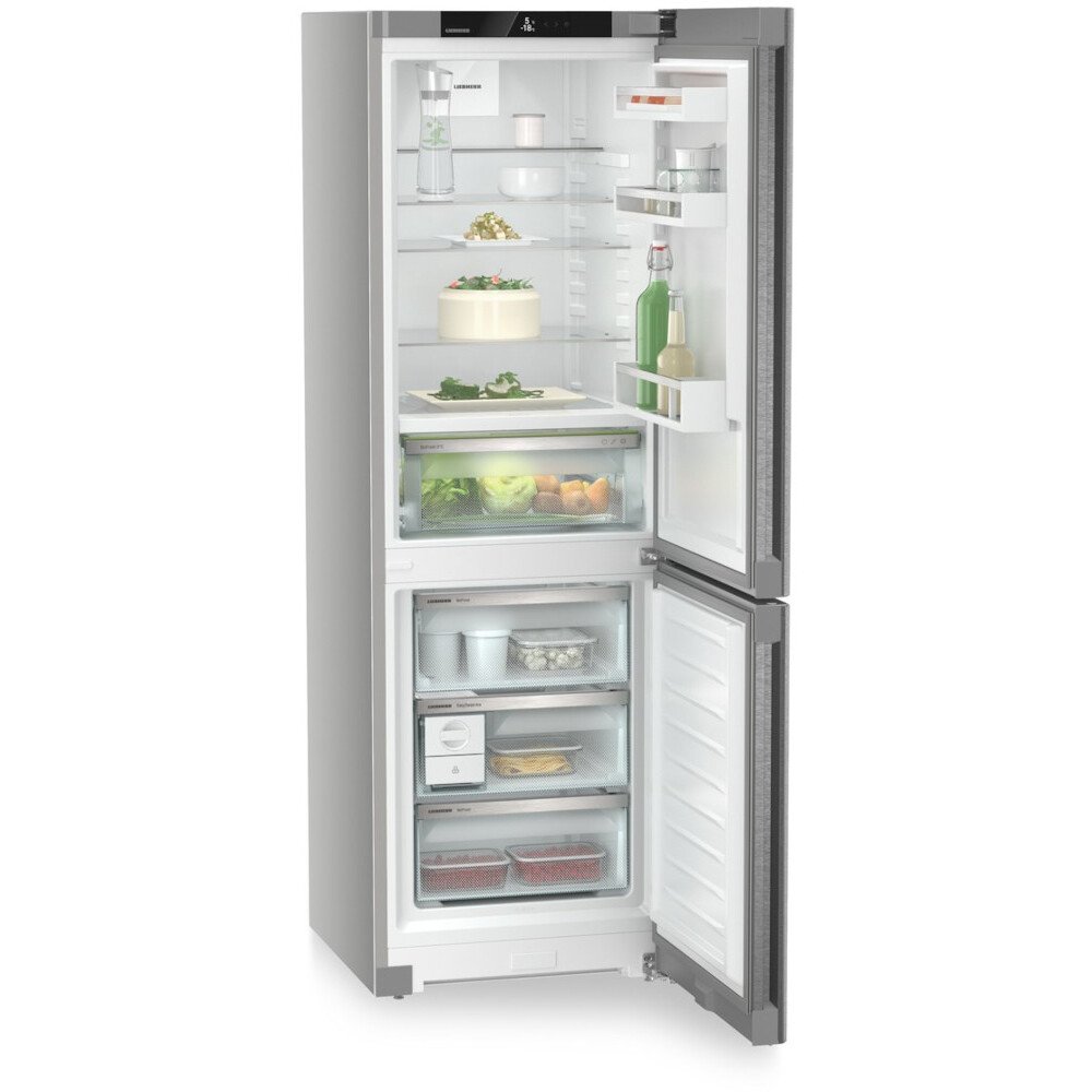 Liebherr CBNsda 5223 No Frost Fridge Freezer, 70/30, Stainless Steel, A Rated