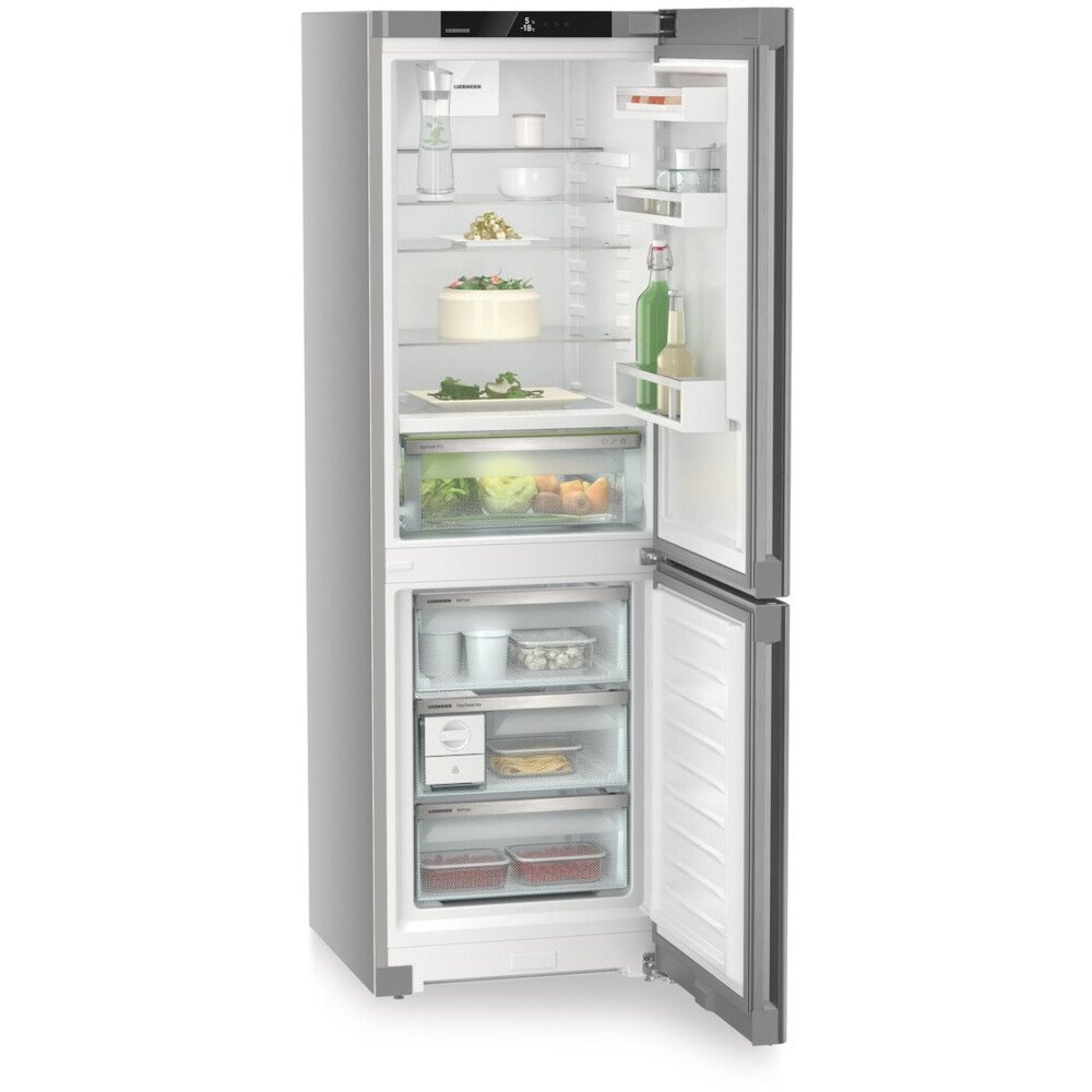 Liebherr CBNsfc 5223 No Frost Fridge Freezer, 70/30, Silver, C Rated