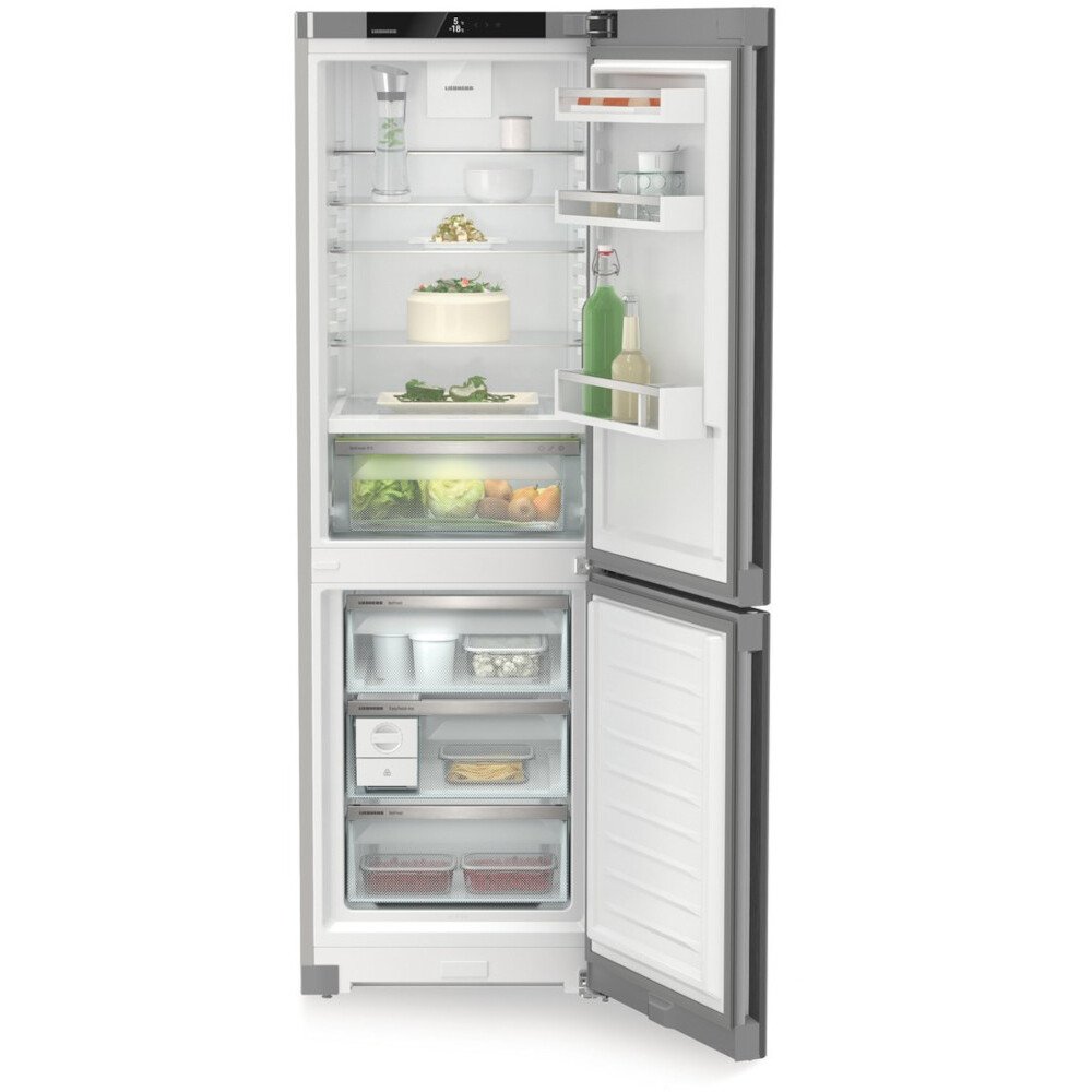 Liebherr CBNsfc 5223 No Frost Fridge Freezer, 70/30, Silver, C Rated