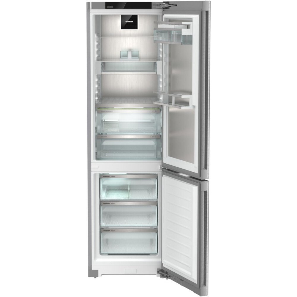 Liebherr CBNstb 579i No Frost Fridge Freezer, 70/30, Silver, B Rated