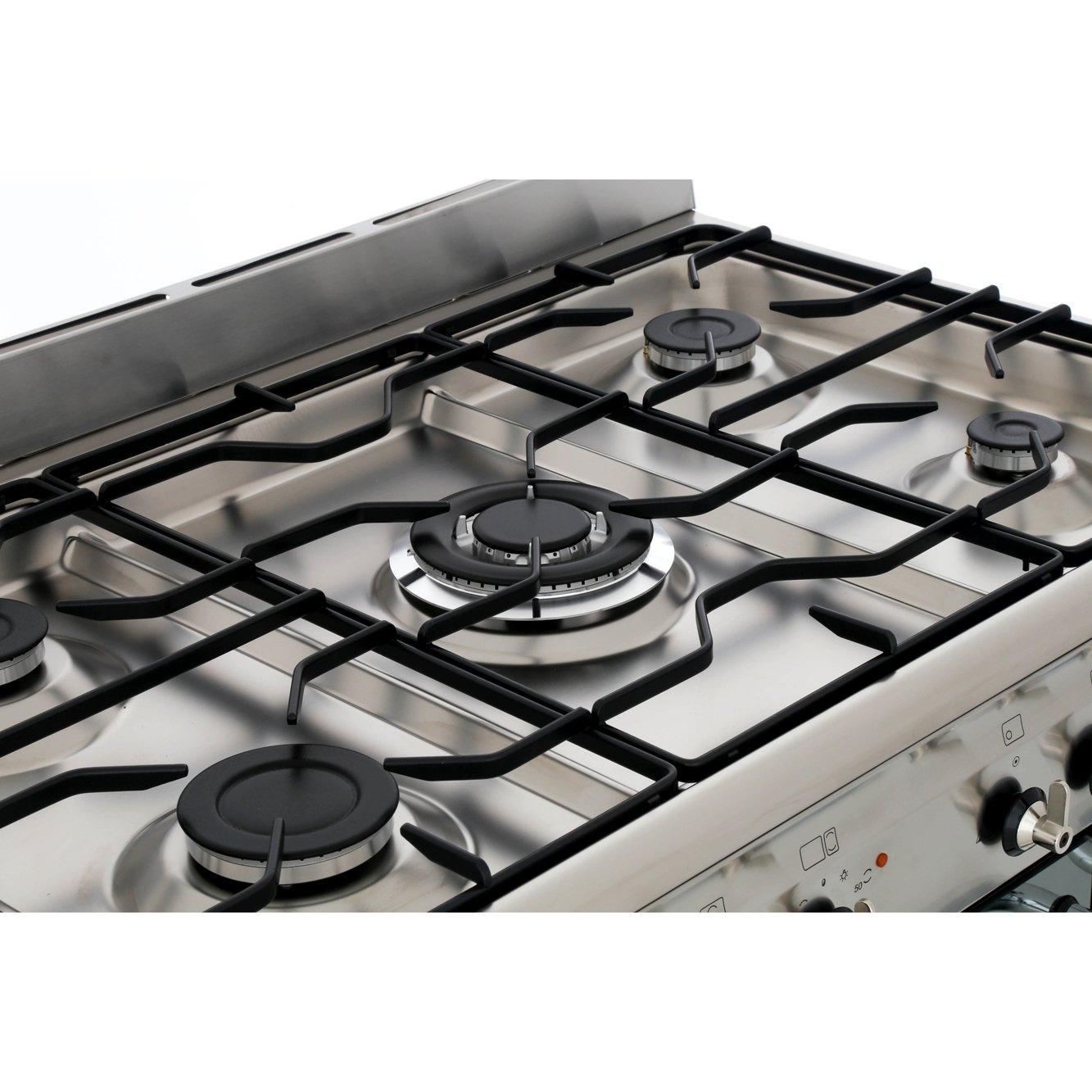 Smeg CC92MX9 Cucina 90cm Dual Fuel Range Cooker, Stainless Steel, A