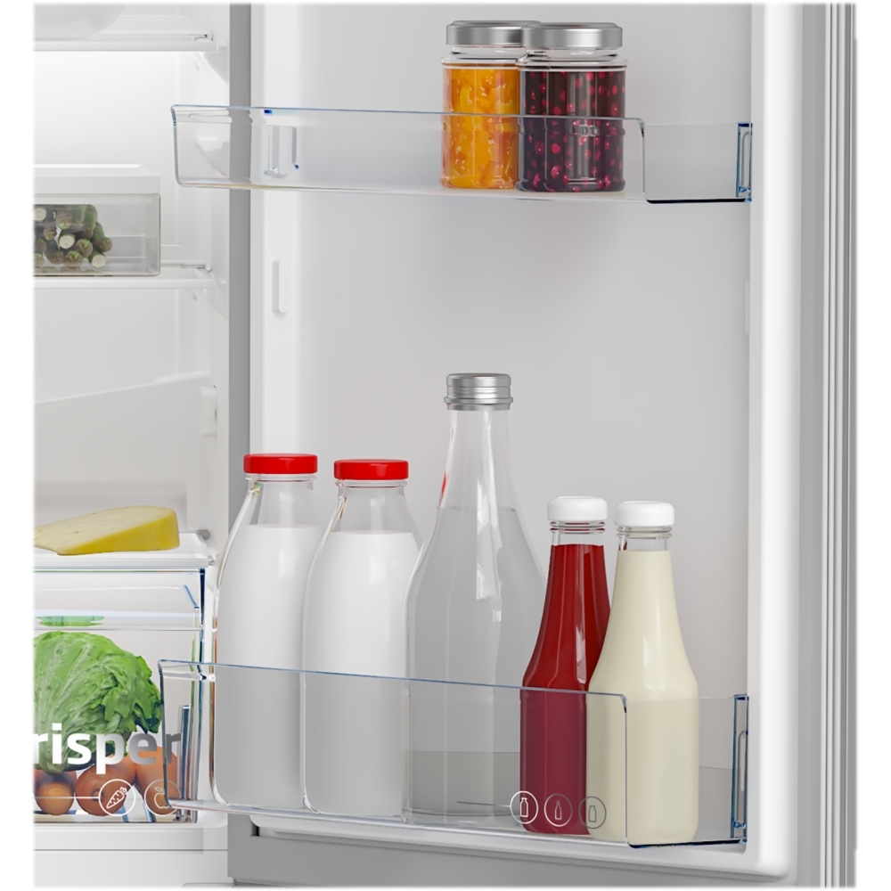 Beko CCFM4582S Frost Free Fridge Freezer, 50/50, Silver, E Rated