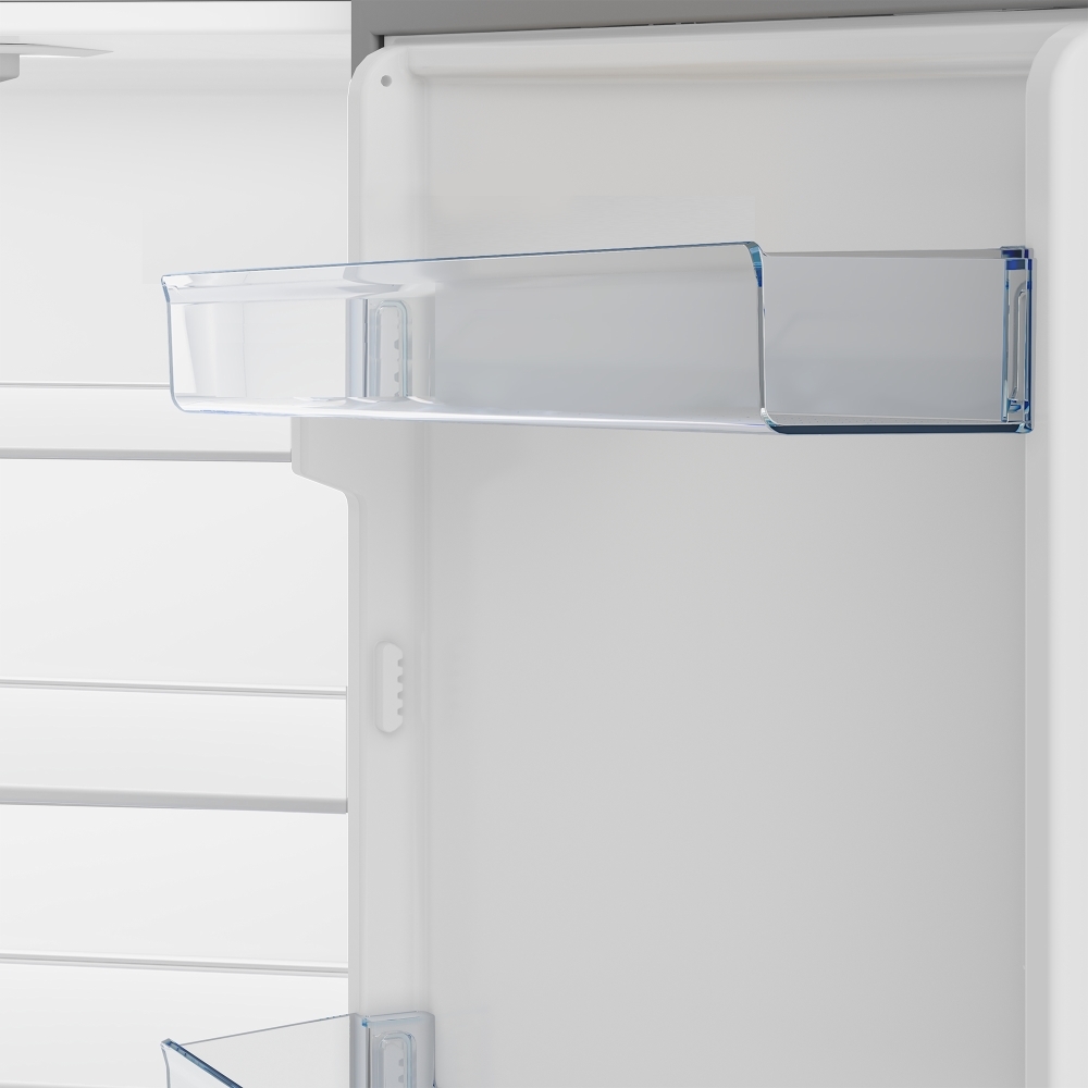 Beko CCFM4582S Frost Free Fridge Freezer, 50/50, Silver, E Rated