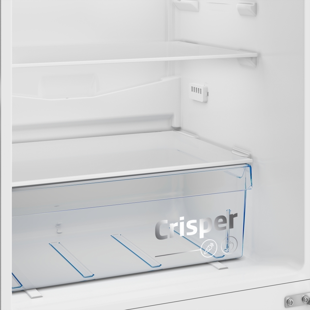 Beko CCFM4582S Frost Free Fridge Freezer, 50/50, Silver, E Rated
