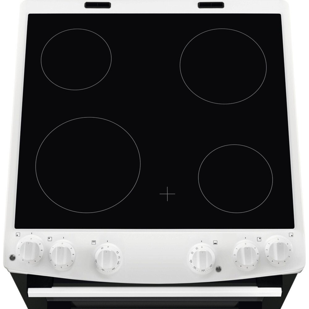 AEG CCX6501ACW 5000 SurroundCook Ceramic Electric Cooker with Double Oven, White, A Rated