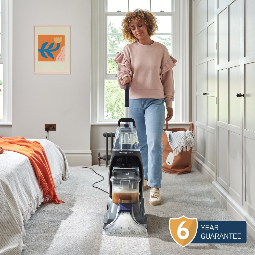 Vax CDCWSSXA SpinScrub Power Plus Carpet Cleaner, Grey