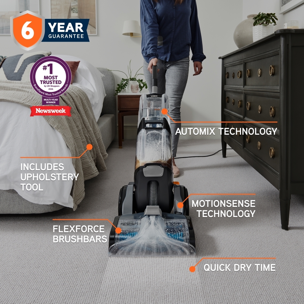 Vax CDCW-SWXC Platinum SmartWash Classic Floor Cleaner and Washer, Silver