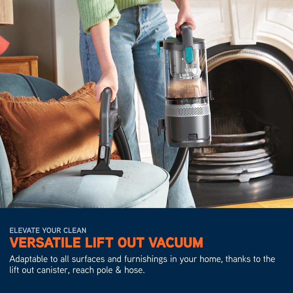 Vax CDUP-LORP LiftOut Reach Pet-Design Upright Vacuum Cleaner, Blue