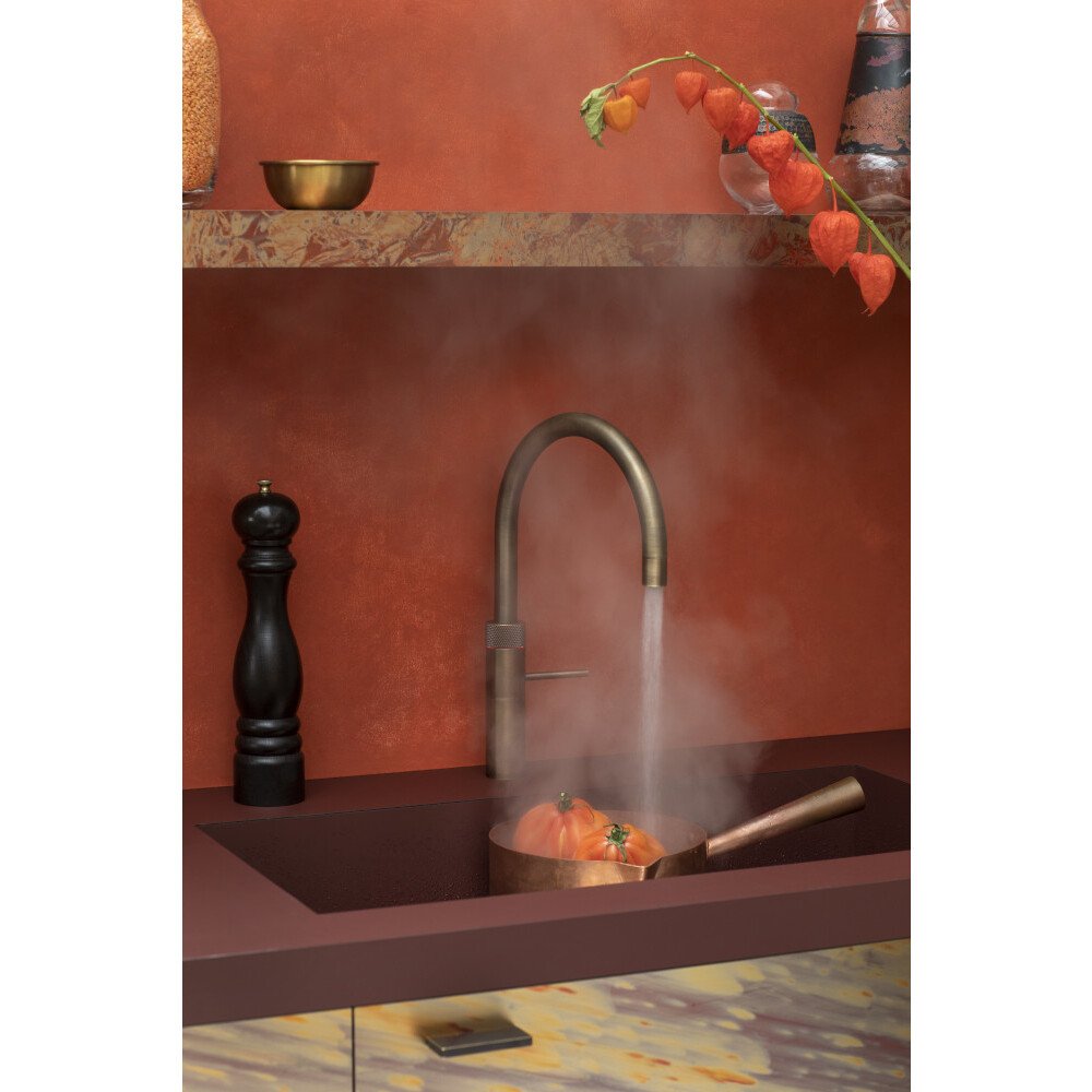 Quooker CFRPTN Classic Fusion Round Tap (Tap Only), Patinated Brass