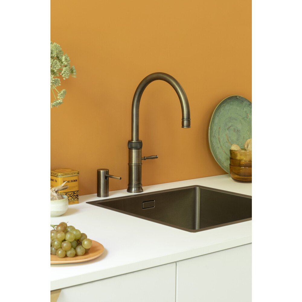 Quooker CFRPTN Classic Fusion Round Tap (Tap Only), Patinated Brass