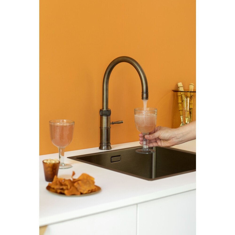 Quooker CFRPTN Classic Fusion Round Tap (Tap Only), Patinated Brass