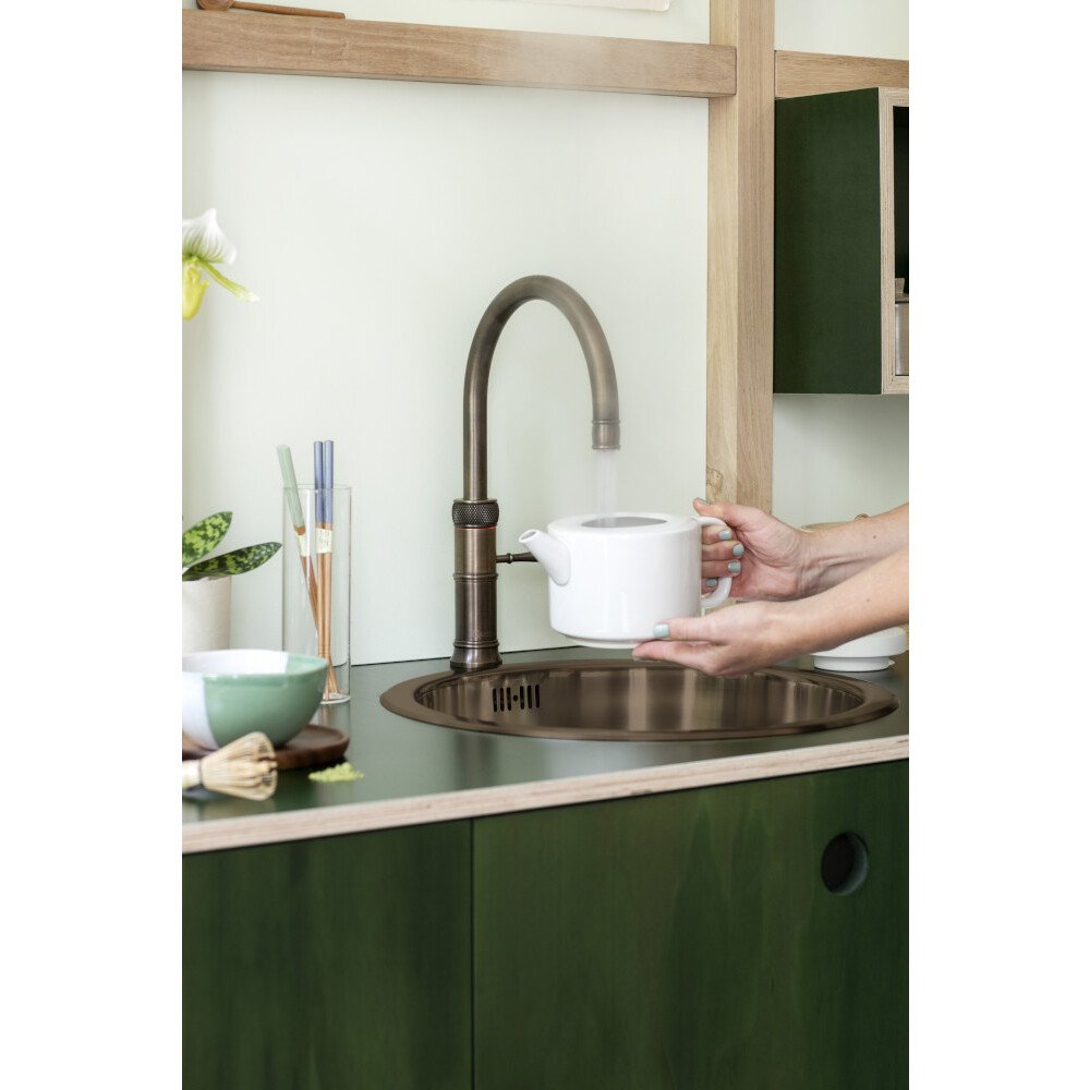 Quooker CFRPTN Classic Fusion Round Tap (Tap Only), Patinated Brass