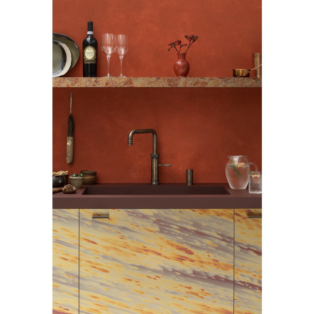 Quooker CFSPTN Classic Fusion Square Tap (Tap Only), Patinated Brass