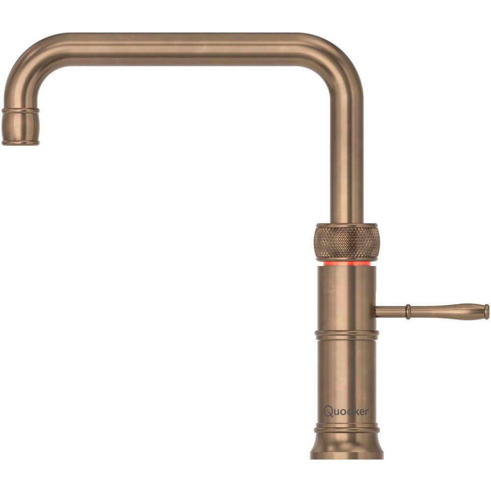 Quooker CFSPTN Classic Fusion Square Tap (Tap Only), Patinated Brass