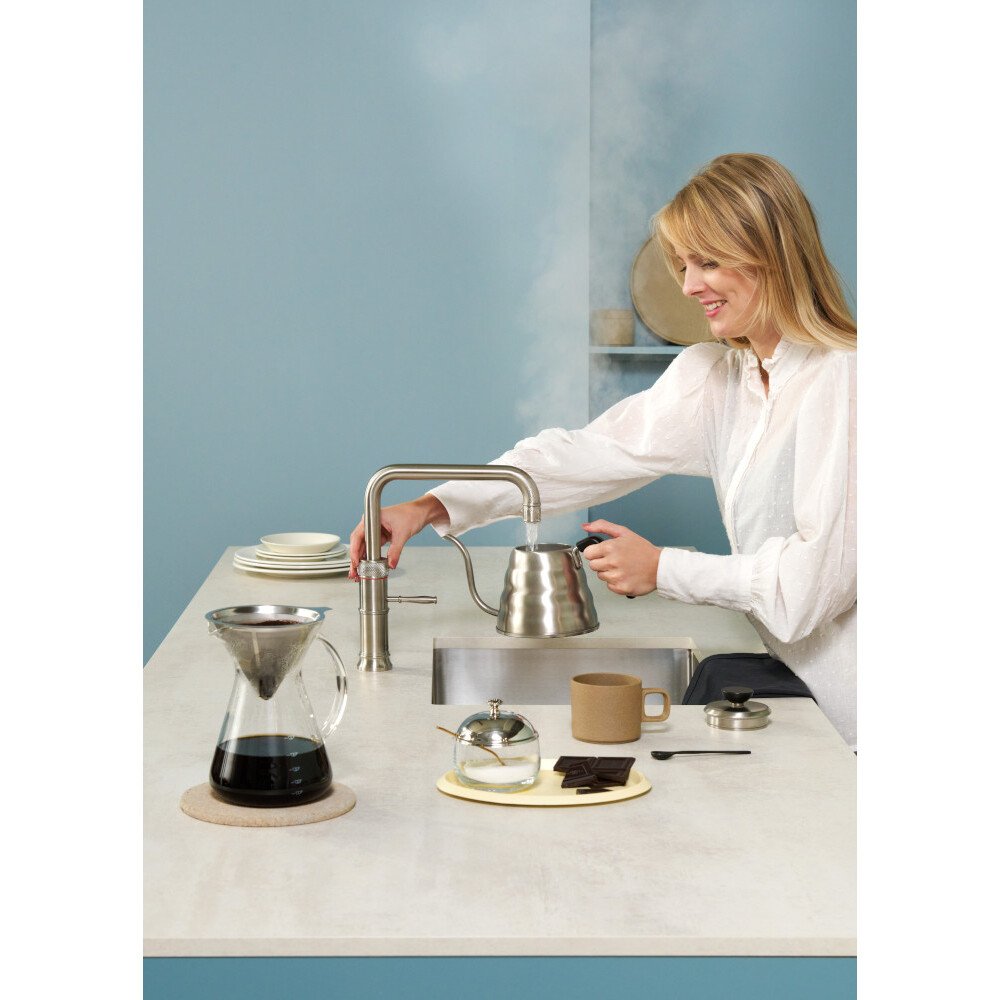 Quooker CFSRVS Classic Fusion Square Tap (Tap Only), Stainless Steel