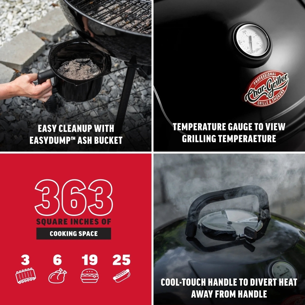 Char-Griller CG30040725 Kettle 57cm, Black