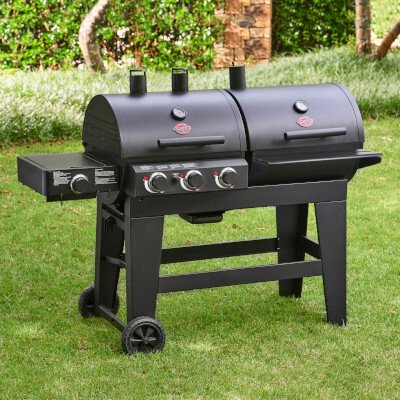Char-Griller CG30283925 Double Play Gas & Charcoal Grill (no regulator), Black