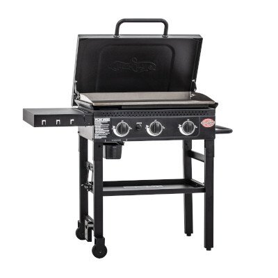 Char-Griller CG30354225 Flat Iron� 3 Burner Gas Griddle / Plancha (no regulator), Black