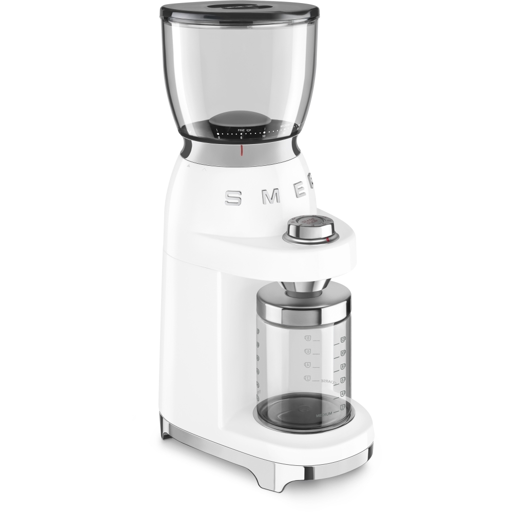 Smeg CGF11WHUK Retro Coffee Grinder, White