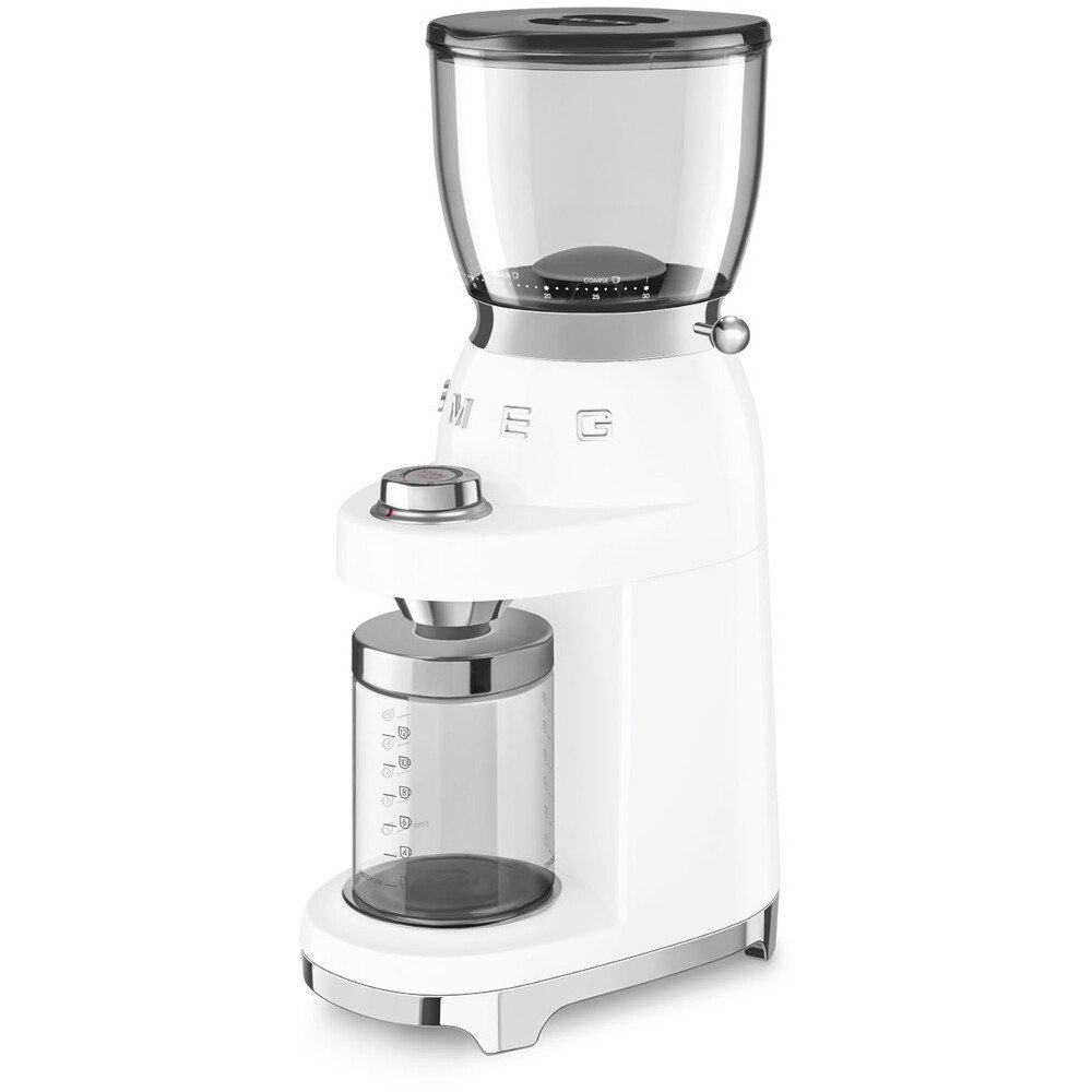 Smeg CGF11WHUK Retro Coffee Grinder, White