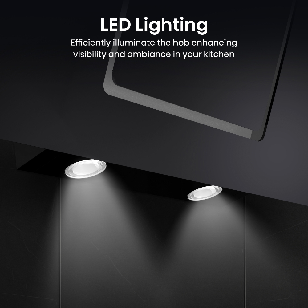 Hisense CH10IN14BBUK 100cm Chimney Cooker Hood, Black, A Rated