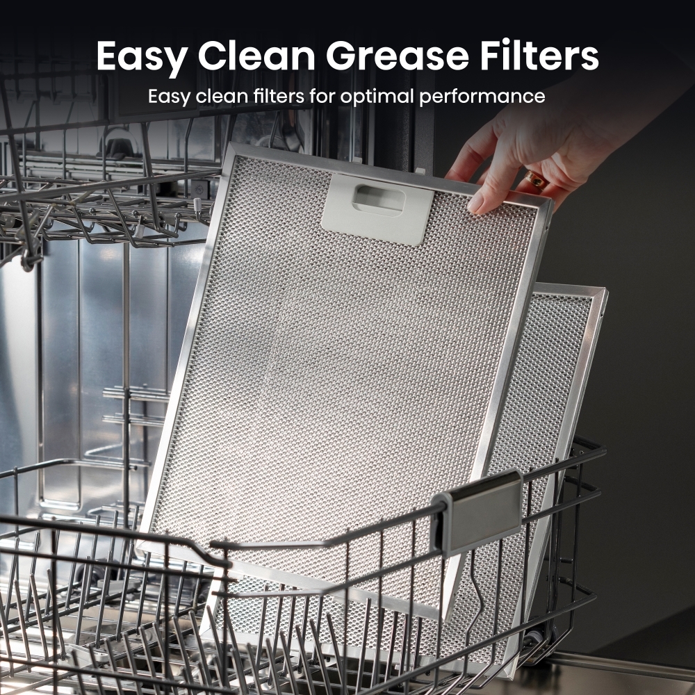 Hisense CH10IN14BBUK 100cm Chimney Cooker Hood, Black, A Rated