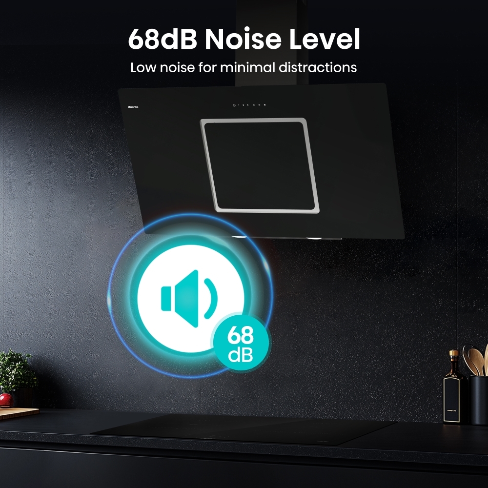 Hisense CH10IN14BBUK 100cm Chimney Cooker Hood, Black, A Rated