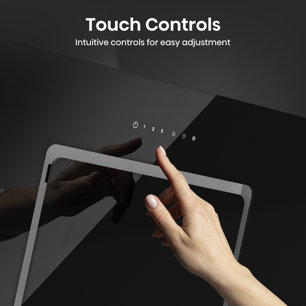 Hisense CH10IN14BBUK 100cm Chimney Cooker Hood, Black, A Rated