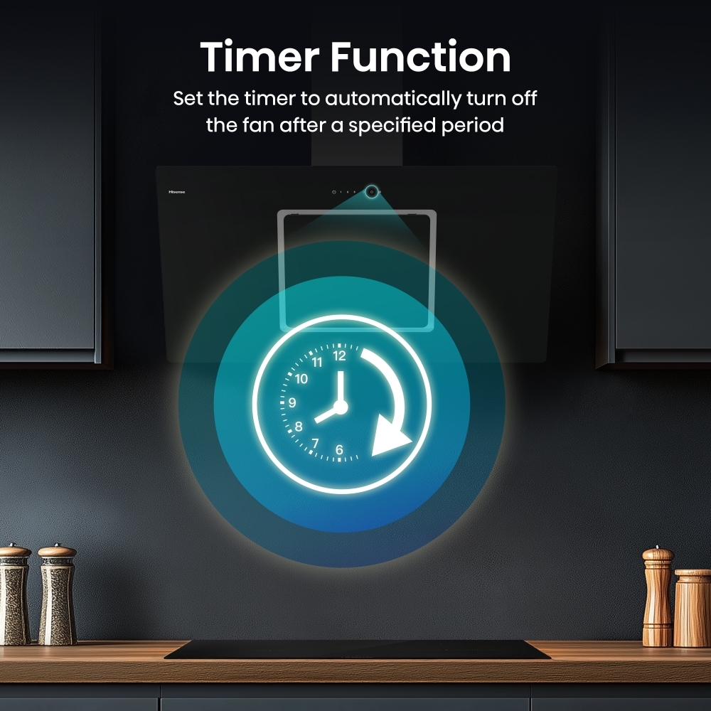 Hisense CH10IN14BBUK 100cm Chimney Cooker Hood, Black, A Rated