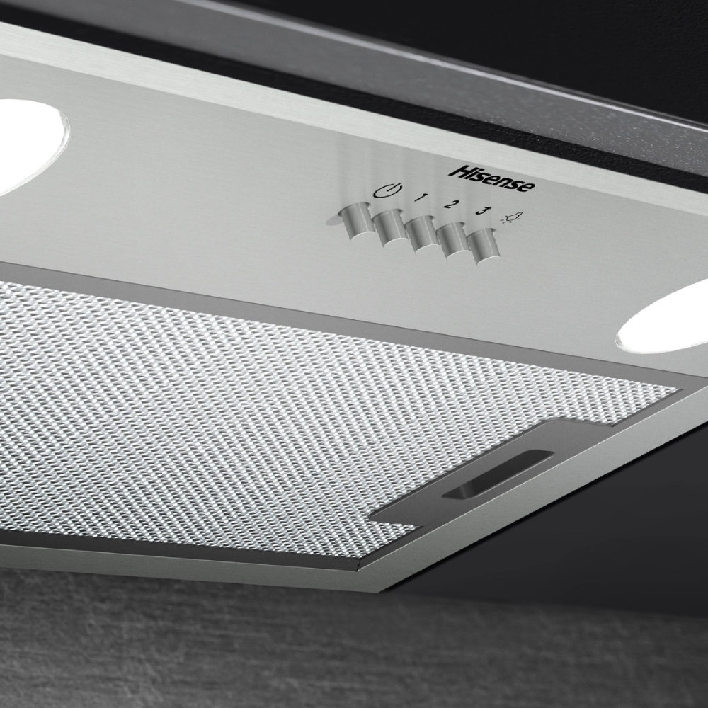 Hisense CH6BI12BXUK Canopy Cooker Hood, Stainless Steel, B Rated