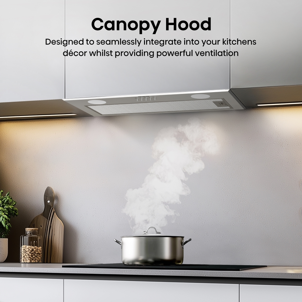 Hisense CH6BI12BXUK Canopy Cooker Hood, Stainless Steel, B Rated