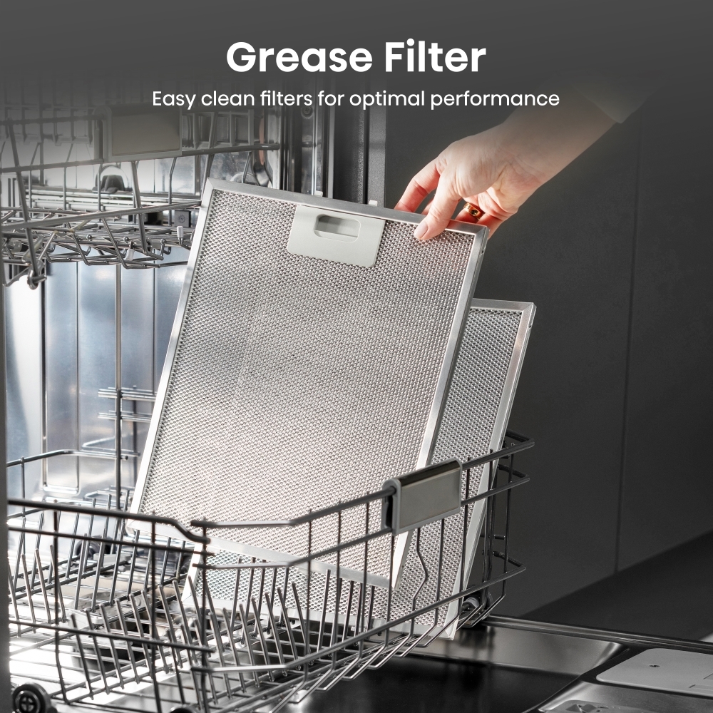 Hisense CH6BI12BXUK Canopy Cooker Hood, Stainless Steel, B Rated