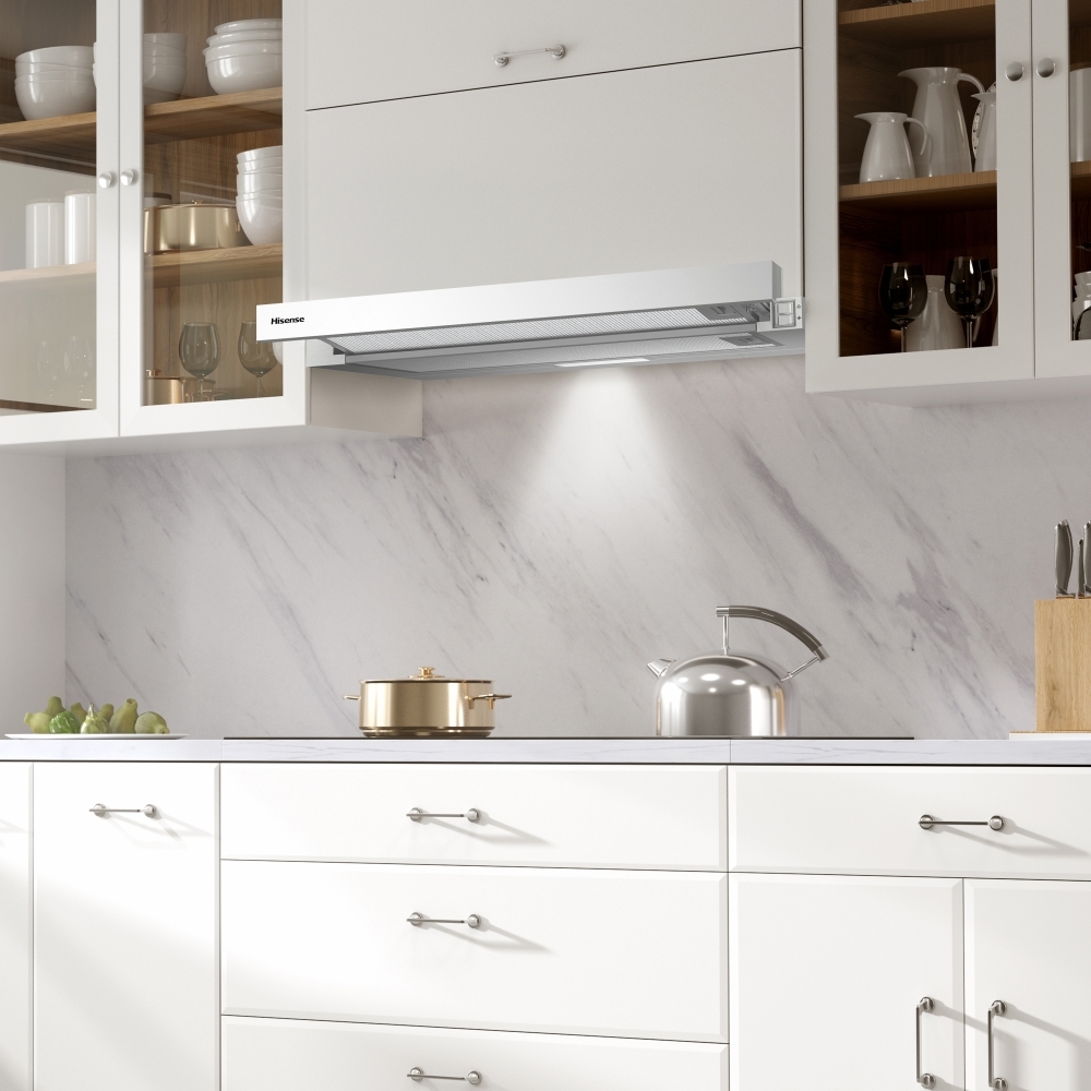 Hisense CH6T10BXUK Telescopic Cooker Hood, Stainless Steel, B Rated