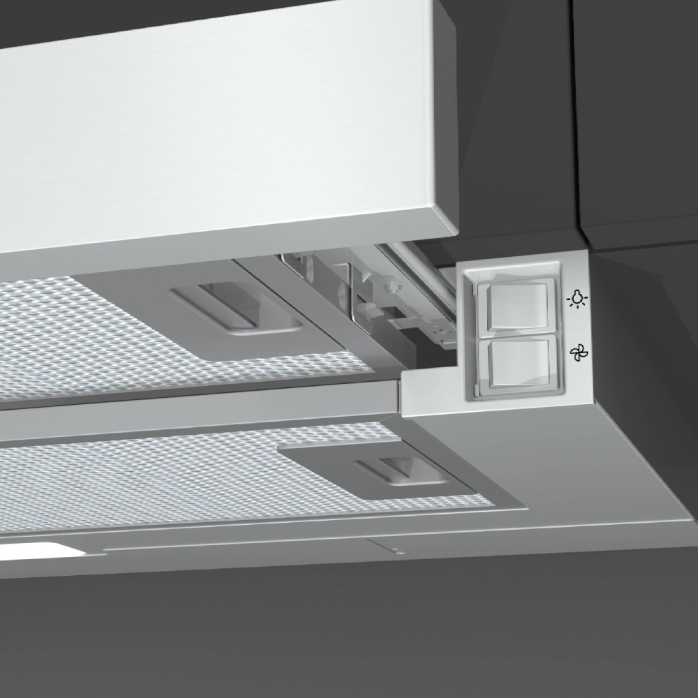 Hisense CH6T10BXUK Telescopic Cooker Hood, Stainless Steel, B Rated
