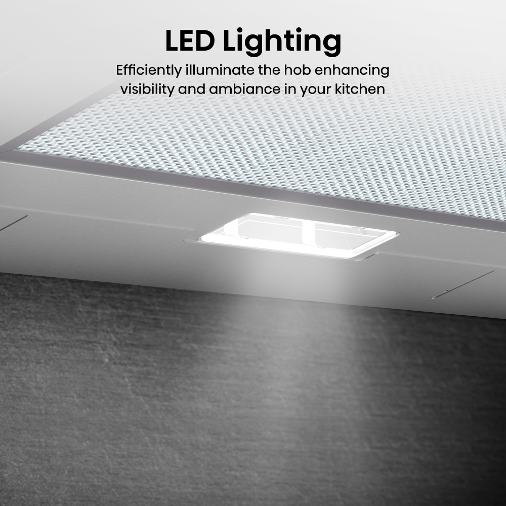 Hisense CH6T10BXUK Telescopic Cooker Hood, Stainless Steel, B Rated