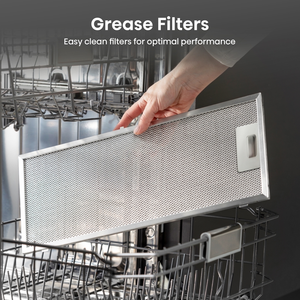 Hisense CH6T10BXUK Telescopic Cooker Hood, Stainless Steel, B Rated