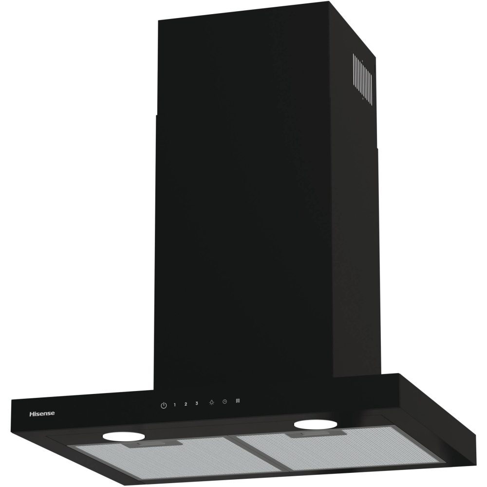Hisense CH6T14BBUK 60cm Chimney Cooker Hood, Black, A Rated