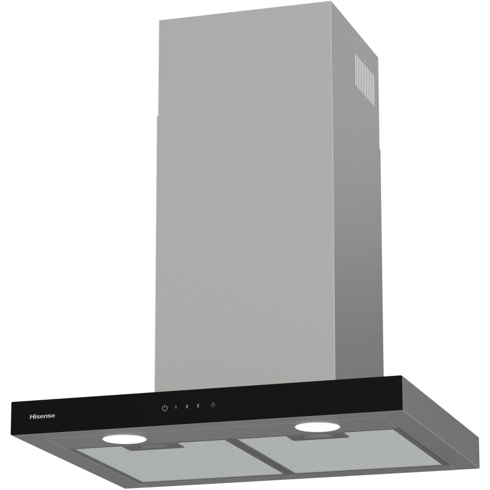 Hisense CH6T14BXBUK 60cm Chimney Cooker Hood, Stainless Steel, A Rated