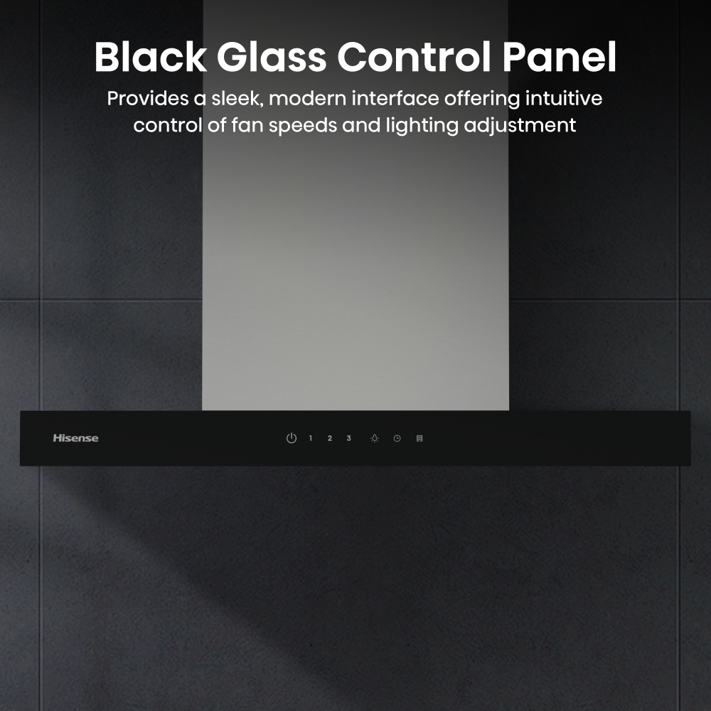 Hisense CH6T14BXBUK 60cm Chimney Cooker Hood, Stainless Steel, A Rated